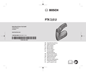 Bosch PTK 3,6 LI Originalbetriebsanleitung