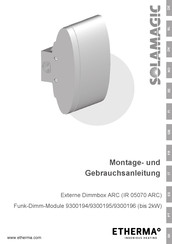 Solamagic Externe Dimmbox ARC Montage- Und Gebrauchsanleitung