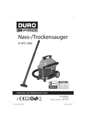 Duro Pro D-NTS 1000 Originalbetriebsanleitung