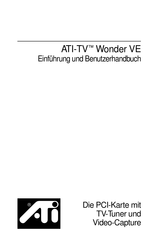 ATI ATI-TV Wonder VE Einführung Und Benutzerhandbuch