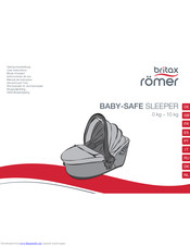 Britax Römer BABY-SAFE SLEEPER Gebrauchsanleitung