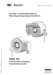 Baumer HOG 131 Montage- Und Betriebsanleitung
