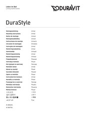 Duravit DuraStyle 280730 Serie Montageanleitung