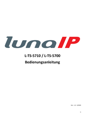 lunaIP L-TS-5700 Bedienungsanleitung
