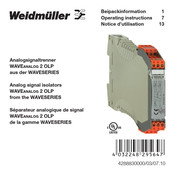 Weidmuller WAVEANALOG 2 OLP Beipackinformation
