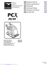 Altrad PCX 20/50 Bedienungshandbuch
