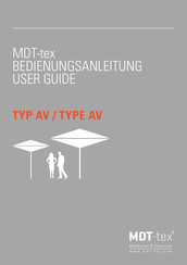 MDT-tex TYPE AV Bedienungsanleitung