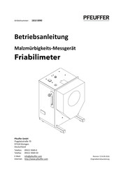 Pfeuffer Friabilimeter Betriebsanleitung