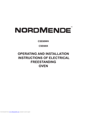 Nordmende CSE60WH Bedienungsanleitung