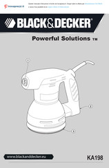 Black & Decker Powerful Solutions KA198 Typ 1 Übersetzung Der Originalanleitung