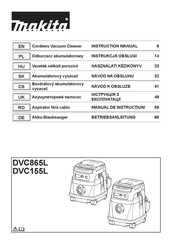 Makita DVC865L Betriebsanleitung