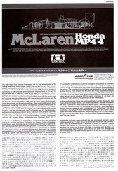 Tamiya 89719 McLaren Honda MP4/4 Montageanleitung
