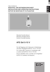 Helios AFS Set 0-10 V Montage- Und Betriebsvorschrift