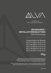 Alva KSTI 18F/M/50 PLUS R-32 Bedienungs- & Installationsanleitung