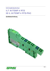 SysMik IB IL AI/TEMP 4 RTD-PAC Gerätebeschreibung