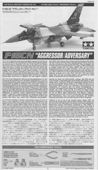 Tamiya 61106 F-16C/N Aggressor/Adversary Montageanleitung