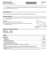 V-ZUG 971 Typ GK46TIF Installationsanleitung