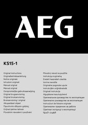 AEG KS15-1 Originalbetriebsanleitung