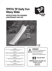 TP active fun TP976 TP Early Fun Wavy Slide Anleitung Zur Montage, Wartung Und Gebrauch