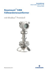Emerson Rosemount 5408 Kurzanleitung