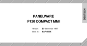 PANELWARE P120 COMPACT MMI Bedienungsanleitung