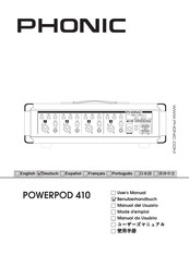 Phonic POWERPOD 410 Benutzerhandbuch