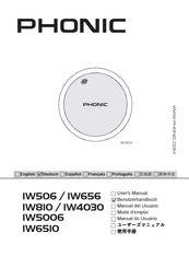 Phonic IW810 Benutzerhandbuch