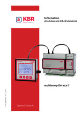 KBR multicomp D6-7 Serie Anschluss Und Inbetriebnahme