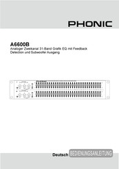 Phonic A6600B Bedienungsanleitung