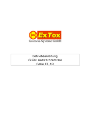 ExTox ET-1D Serie Betriebsanleitung