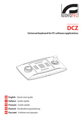 Videotec DCZ Kurzbedienungsanleitung