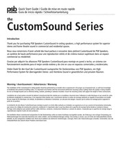 PSB Speakers CS630 Schnellstartanleitung