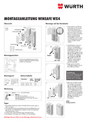 Würth Winsafe WX4 Montageanleitung