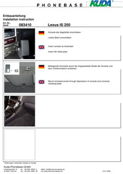 Kuda 083410 Einbauanleitung