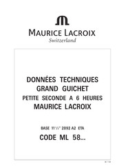 Maurice Lacroix ML 58 Serie Handbuch