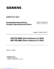 Siemens ANT792-6MN Kompaktbetriebsanleitung
