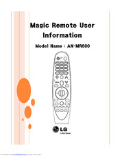 LG AN-MR600 Handbuch