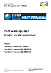 Weinmann Trend Heat Premium 10 Benutzer- Und Wartungshandbuch