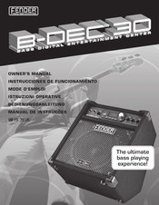 Fender B-DEC 30 Bedienungsanleitung