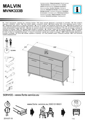 Forte MALVIN MVNK333B Montageanleitung