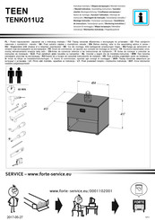 Forte TEEN TENK011U2 Montageanleitung