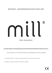 Mill SG2000GLAS Montage- Und Bedienungsanleitung