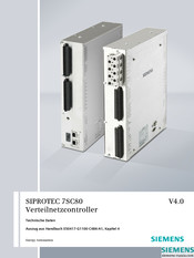 Siemens SIPROTEC Compact 7SC80 Handbuch