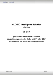 Caraudio-Systems v.LOGiC V5-CIC-F Handbuch