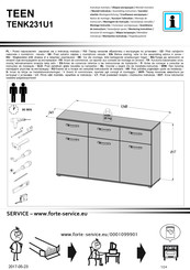 Forte TEEN TENK231U1 Montageanleitung