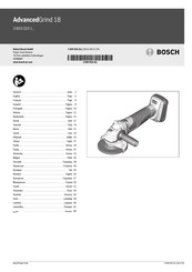 Bosch AdvancedGrind 18 Handbuch
