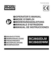 ZENOAH KOMATSU BC2602DLM Bedienungsanleitung