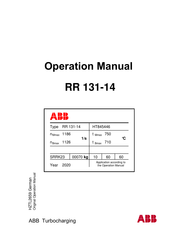 ABB RR 131-14 HT845446 Bedienungsanleitung