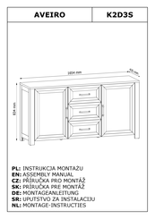 GALA MEBLE AVEIRO K2D3S Montageanleitung