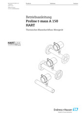 Endress+Hauser Proline t-mass A 150 HART Betriebsanleitung